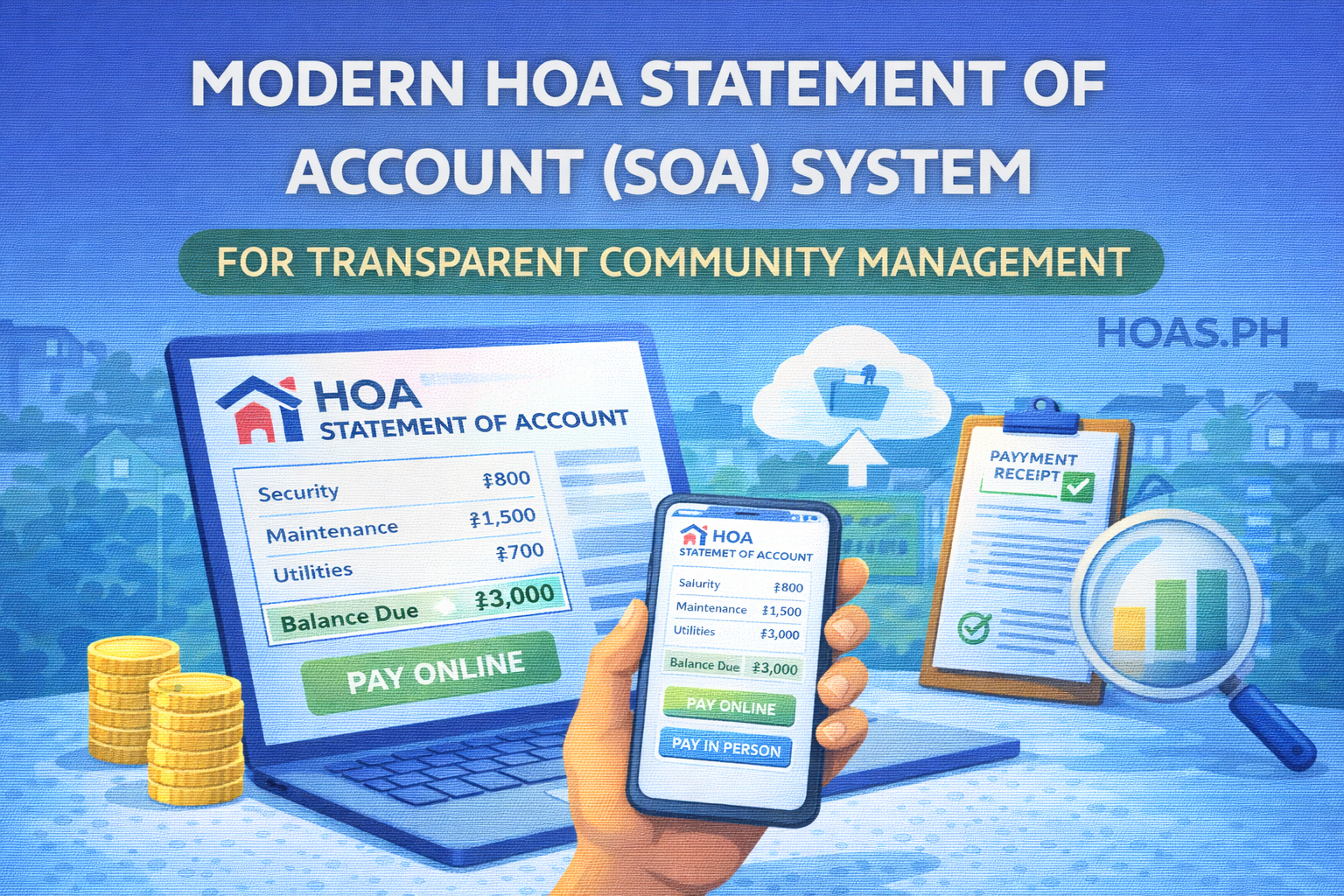 Modern HOA Statement of Account (SOA) System for Transparent Community Management